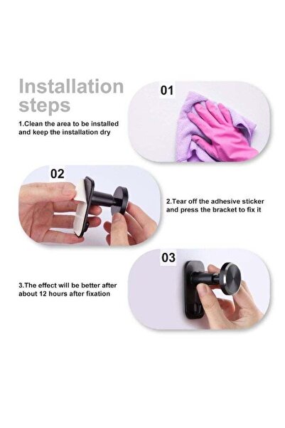 Generic 2 Pack Retractable Headphone Stand Sticky Desktop Hook