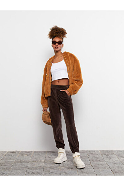 LC Waikiki Hooded Women's Plush Coat