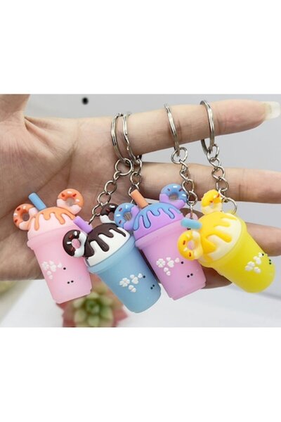 EFE UNIVERSE Set de 30 brelocuri din silicon moale cu tematică de ceai cu bul...