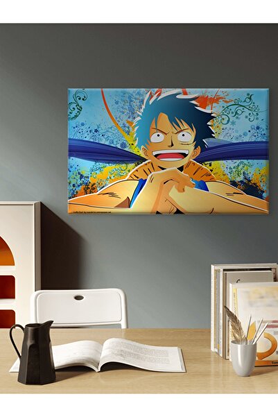 ESLEM “One Piece Luffy Kanvas Tablo – Kaliteli Baskı Anime Duvar Dekoru Renkl...