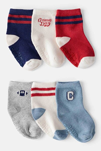 Carter's Baby Boy Patterned 6-Piece Socks
