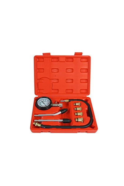 VERKE Комплект за измерване на компресия за бензинови двигатели 0 - 20 бара,