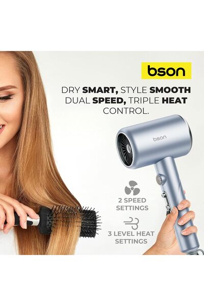 bson Blowster 1800W Hair Dryer with LCD Display & Cool Shot