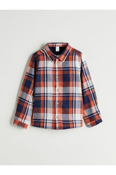 LC Waikiki Lcw Eco Long Sleeve Plaid Boys Shirt