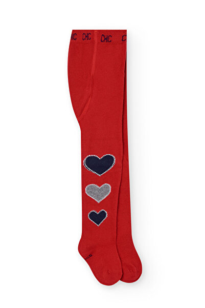 Boboli Girl's Heart Patterned Pantyhose