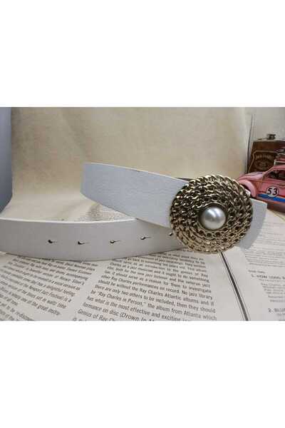 ARLIVA حزام نسائي بمشبك لؤلؤي، حزام فستان، حزام معطف