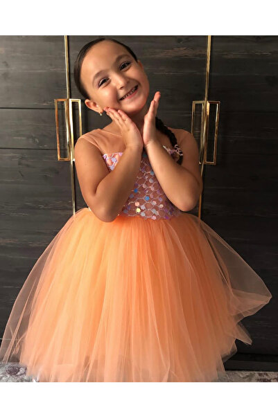 Lunas tekstil Payetli Kabarık Tüllü Elbise