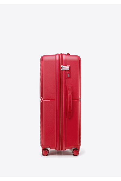 Wittchen Man Large polypropylene suitcase with circles red red polypropylene
