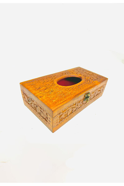 M.A Traders Handmade Wood Tissue Box – Unique Wooden Tissue Holder for Home, Office & Car