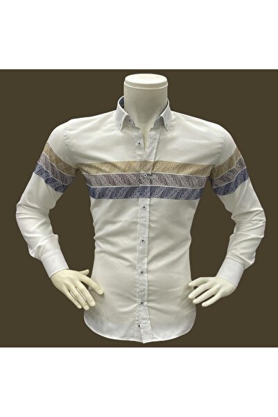 EREN STYLE Класическа 100% памучна риза с дълги ръкави, от непращаща пот флан...