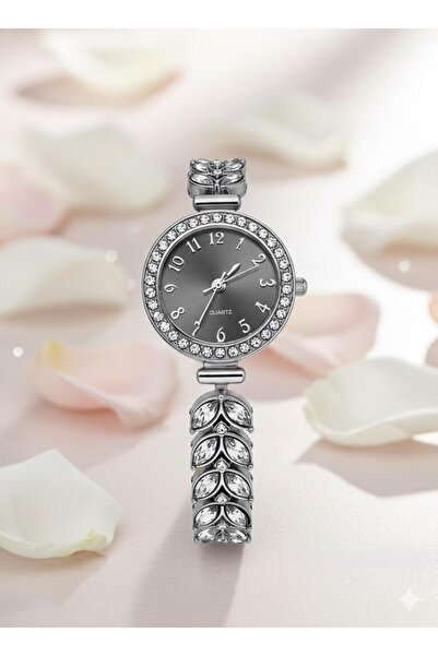 YURISH Silver Stone Case Minimal Wrist Watch