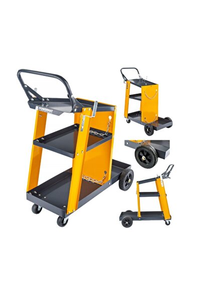 Powermat Καρότσι με 3 ράφια για μηχανή συγκόλλησης, μέγιστης χωρητικότητας 10...