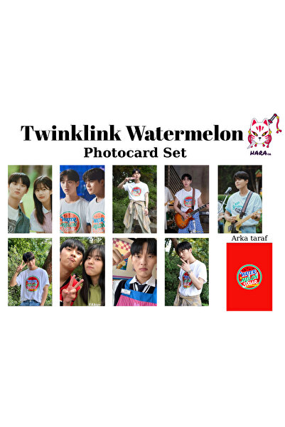 Hara Company مجموعة بطاقات صور دراما كورية 'فيفا لا فيدا' بتصميم البطيخ المتلألئ