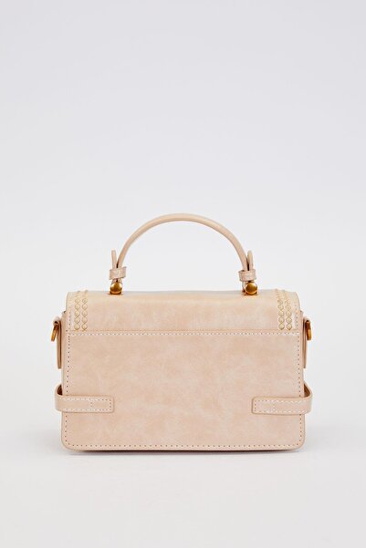 Levidor Mink two-belt look handbag