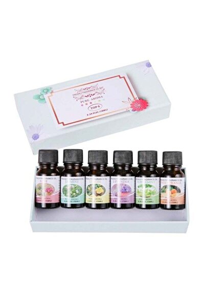 Generic Pure Aroma Pack of 6 Natural and Pure Premium Fragrance Water Soluble Aroma Diffuser Essential Oil