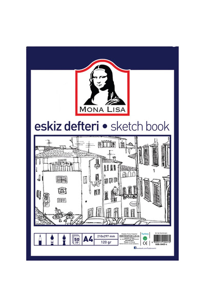 Monalisa Mona Lisa Sketchbook (Sketch Book) A4 and A5 Set Sketching (2 Notebooks)