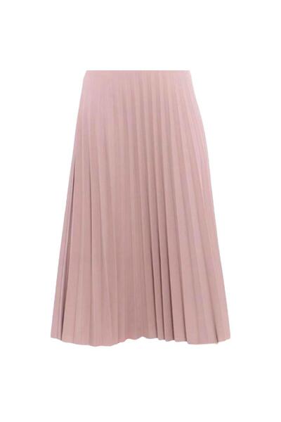 EREN STYLE Pleated Cotton Woven Viscose Winter Skirt(95 cm)