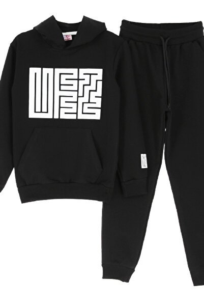 MODANINO Girl's Tracksuit Set-Zippered-High Neck- Striped Detail 12-16 Years Old 12379