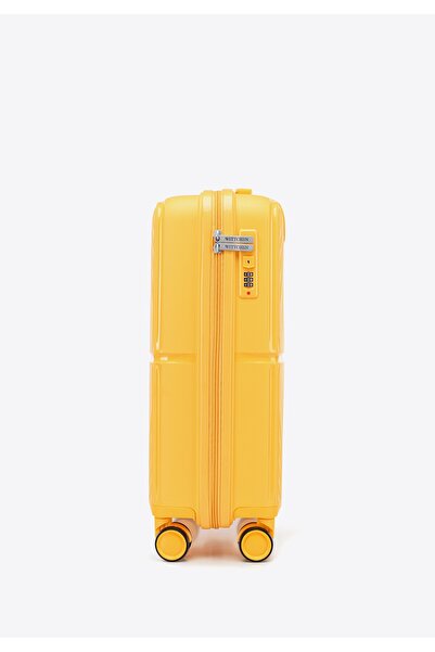 Wittchen Man Small Suitcase made of polypropylene with circles yellow yellow polypropylene