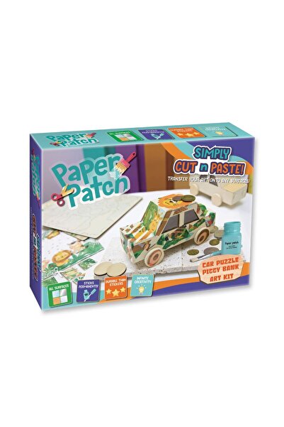 Strigo SET CREATIV "PAPER PATCH" , PUZZEL MASINA PUSCULITA