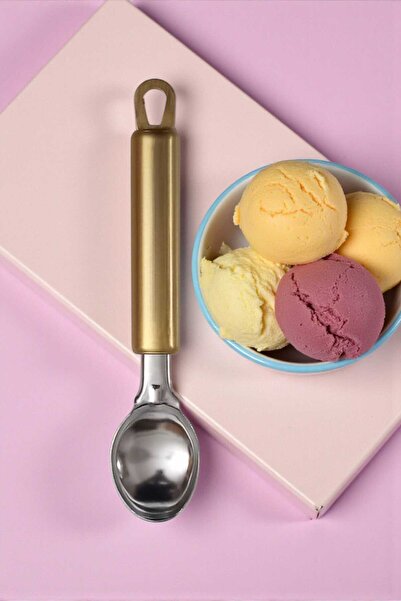 ariana sytle Stainless Steel Ice Cream Spoon Gld