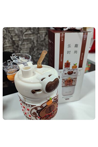 senacacollection Diller Çelik Termos Matara Çift İçim 520 ml