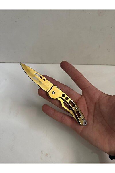 sakallı ticaret Alaska Altın Sarısı Kemer Klipsli Cep Bıçağı