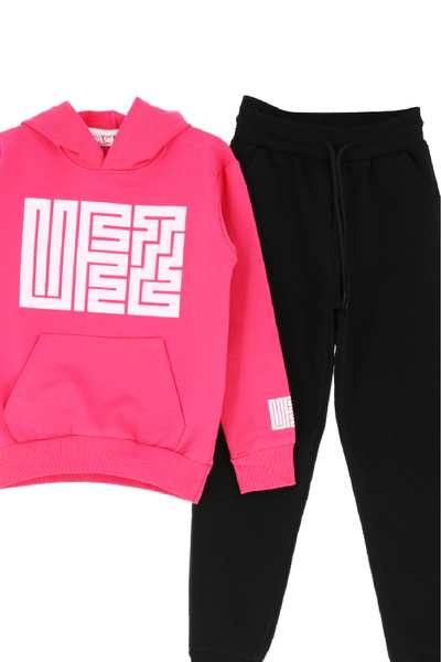 MODANINO Girl's Tracksuit Set-Zippered-High Neck- Striped Detail 12-16 Years Old 12379