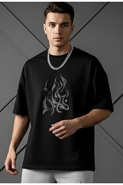 REBRAND Crew Neck Printed T-Shirt Unisex Oversize