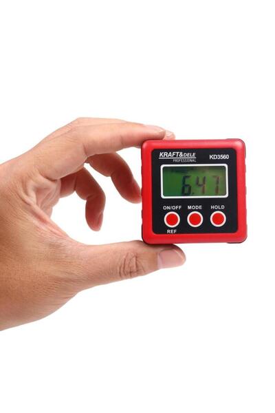 Kraft Inclinometer, digital protractor for measuring angles and levels, with magnet,