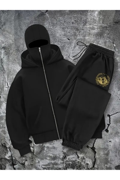 Flaubert - كار ماسكلي نينجا يونيسكس طقم رياضي بسحاب كارديجان 3 خيوط سميكة بسحاب 26