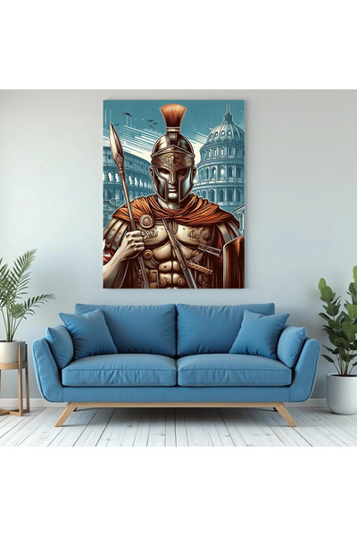 Printees Tablou - Ilustrație cu legionar la Roma - Canvas pe șasiu