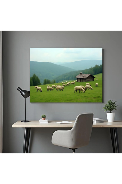 Printees Tablou - Oi la munte - Canvas pe șasiu - 40x30 cm