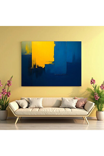 Printees Tablou - Galben și Albastru