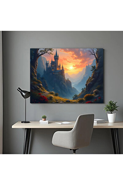 Printees Tablou - Castel de basm - Canvas pe șasiu - 40x30 cm
