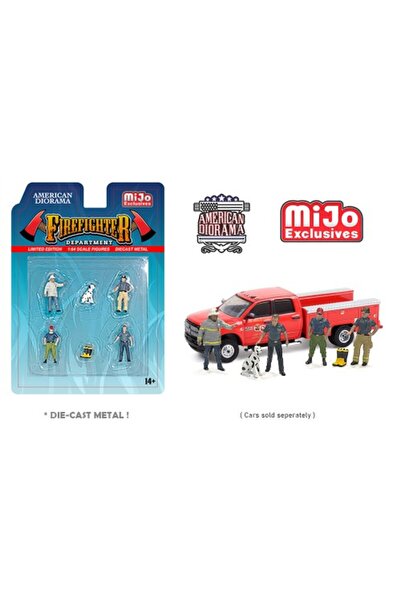 American Diorama Set Figurine Pompieri, 1:64