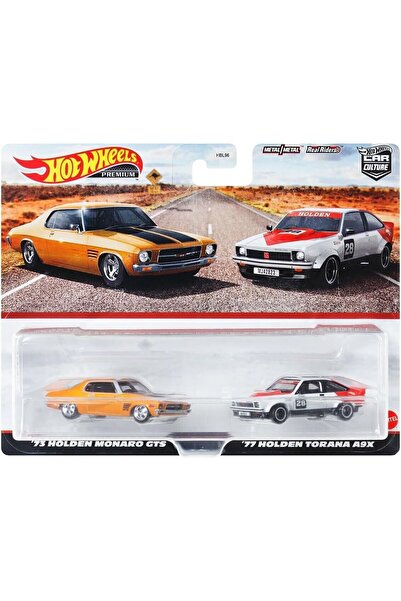 HOT WHEELS Machete auto 2-Pack Holden Monaro GTS &amp; 1977 Holden Torana A9X...
