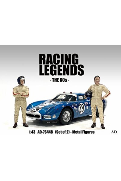 American Diorama Set 2 Figurine Racing legends 60's 1:43