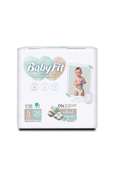 babyfit بنطال تدريب طبيعي خالٍ من الكحول من Baby Fit عبوة صديقة للبيئة مقاس 5...