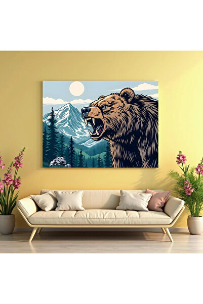 Printees Tablou - Urs fioros - Canvas pe șasiu