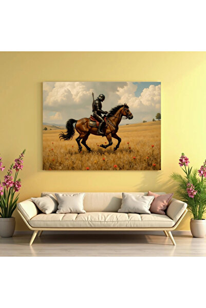 Printees Tablou - Cavaler călare - Canvas pe șasiu