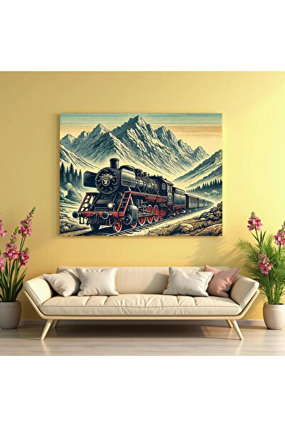 Printees Tablou Locomotiva în munți