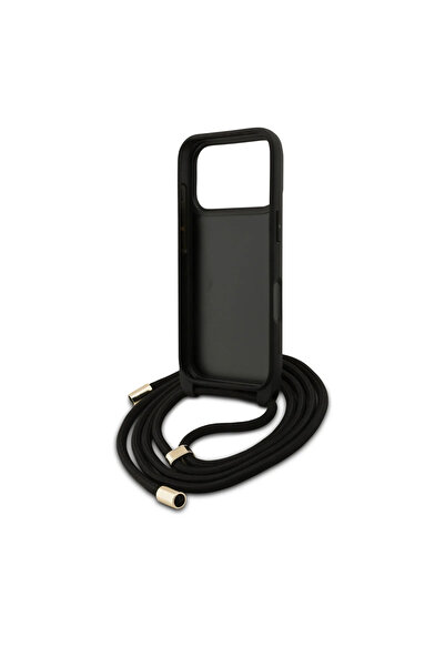 CG Mobile Guess 4G Pu Leather Case With Big 4G Logo & Lanyard For iPhone 17 Pro Max - Brown