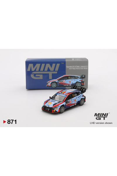 mini gt Macheta auto Hyundai I20 N Rally1 Hybrid #11 Rallye Monte-Carlo Winner 2024 1:64 MGT00871-L