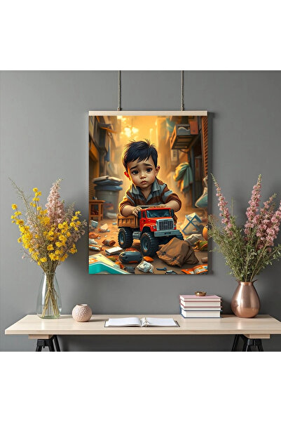 Printees Tablou - Joaca în singurătate - Canvas pe șasiu