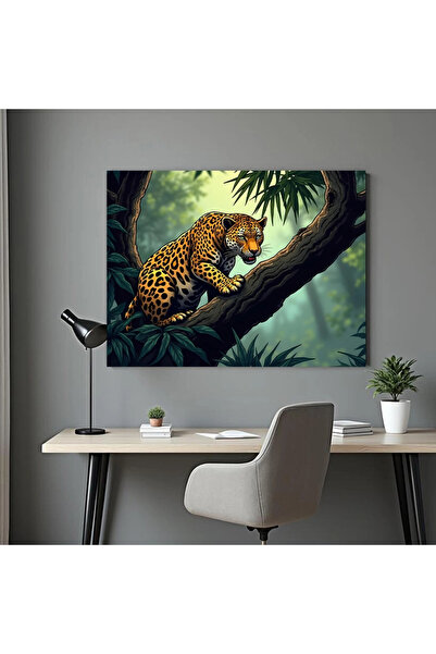 Printees Tablou - Leopard în copac