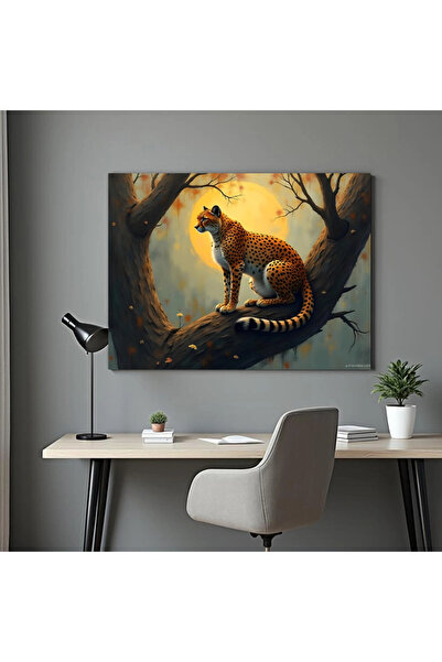 Printees Tablou - Ghepard în copac - Canvas pe șasiu - 40x30 cm