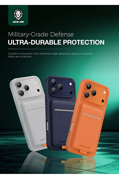 Green Lion جراب ريجال ماج سيف لجهاز Ip 17 Pro - فضي