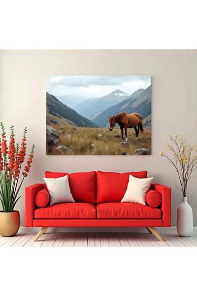 Printees Tablou - Cal la munte - Canvas pe șasiu - 40x30 cm