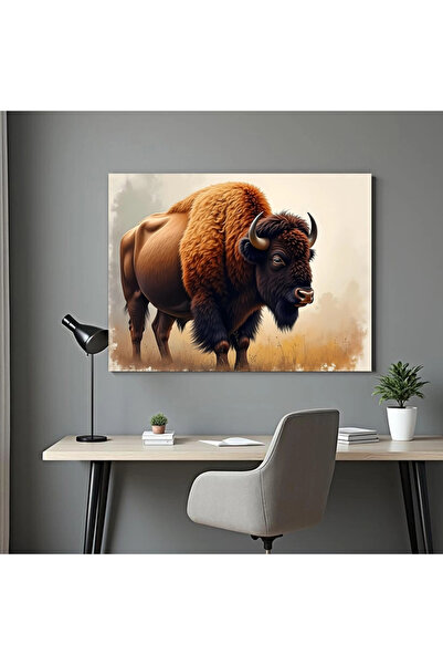 Printees Tablou - Bizon - Canvas pe șasiu - 40x30 cm